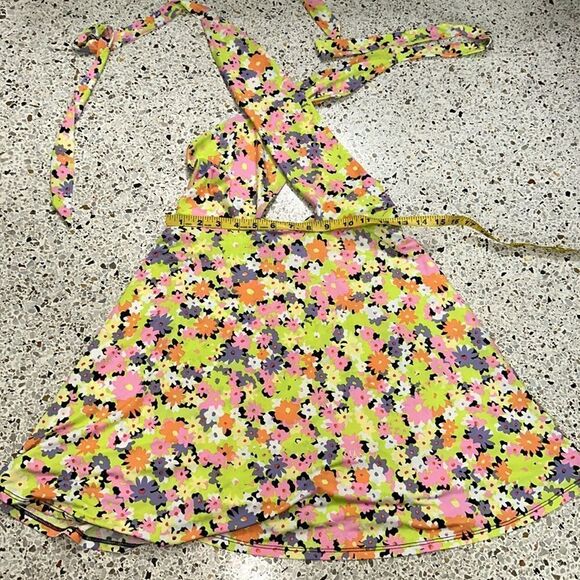 AFRM Izzy Mini dress spring lime daisy revolve sexy small s - Picture 5 of 8